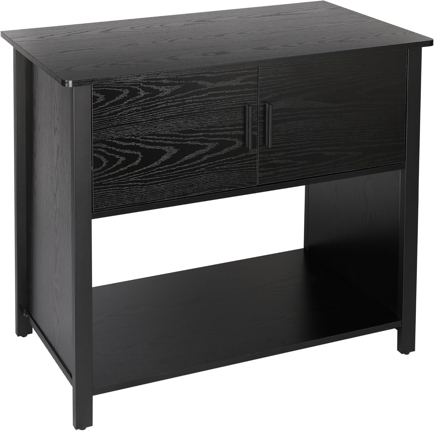 Aquarium Stand with Cabinet, 40-50 Gallon Fish Tank Stand, Turtle Reptile Terrariums Stand, Metal Frame 990 Pounds Load Capacity, 18.9" D x 36.6" W x 32" H
