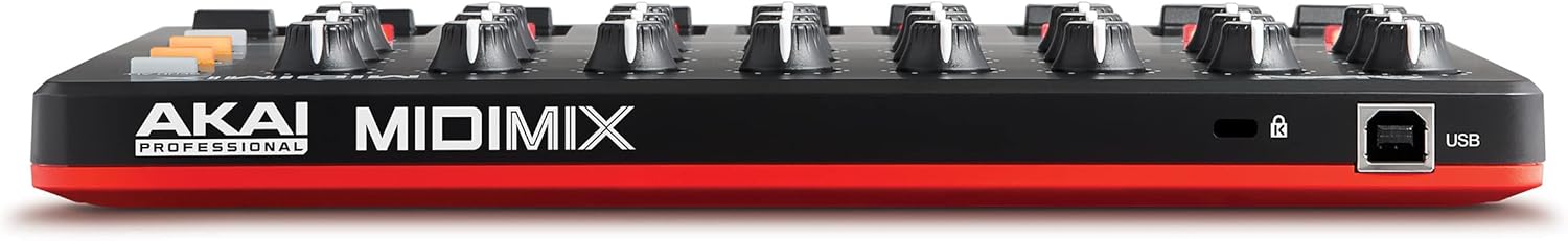 AKAI Professional MIDImix - USB MIDI Controller Mixer with Assignable Faders & Master Fader, 24 Knobs and 16 Buttons, 1 to 1 Mapping With Ableton Live