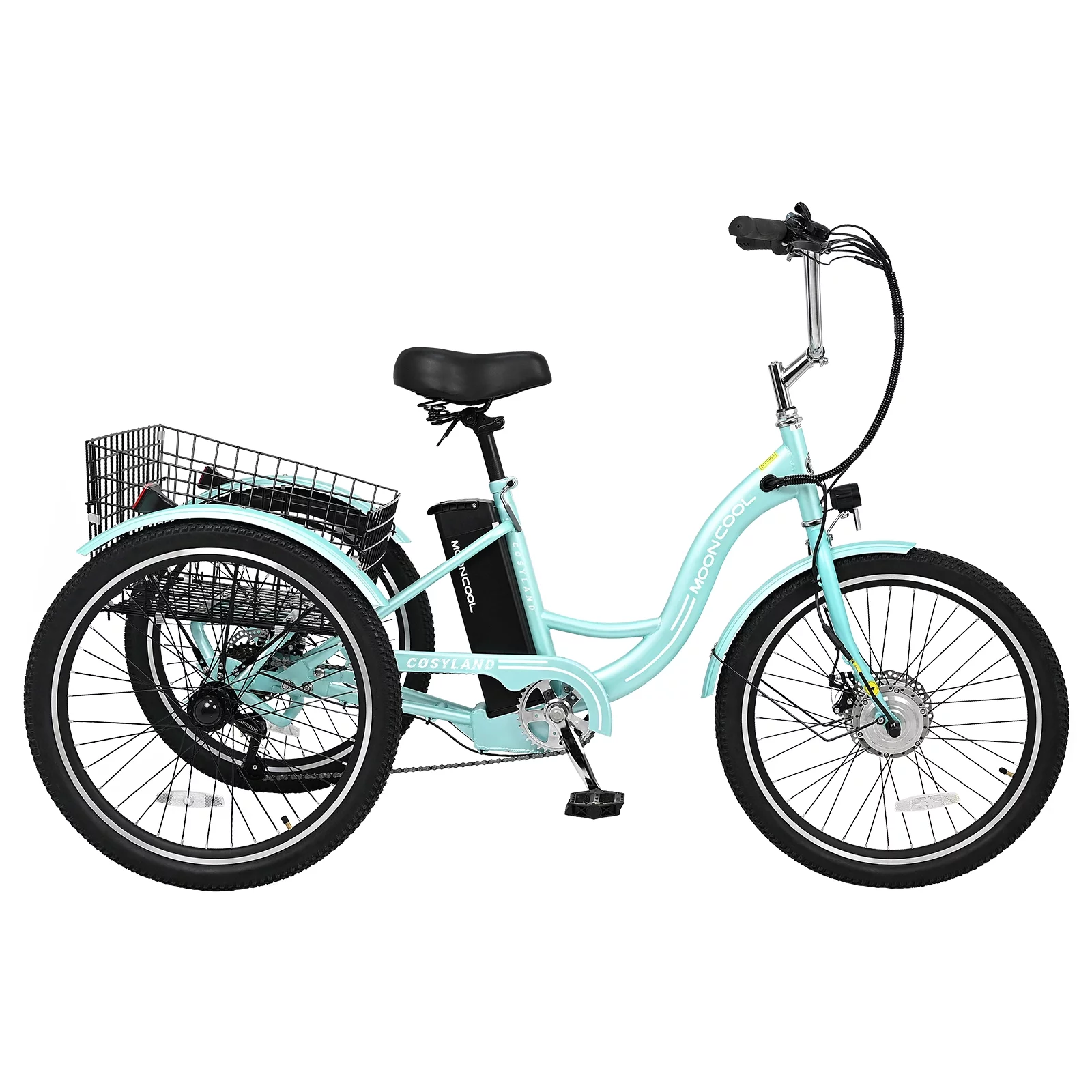 Lilypelle Adult Electric Tricycles,3 Wheel Electric Bike,15.5 Mph Electric Trikes for Seniors,7-Speed & 4 Adjustable Riding Modes Electric Tricycle With Removable Lithium Battery