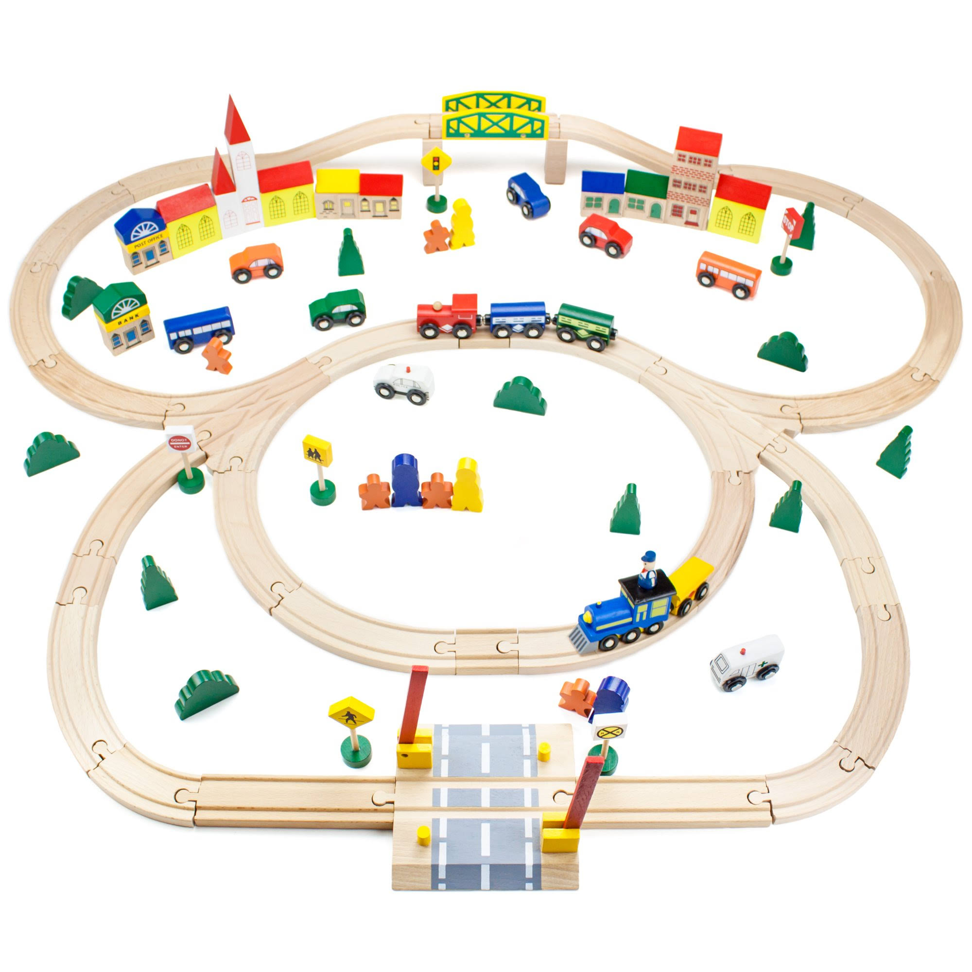 Conductor Carl 100 Piece Wooden Train Set