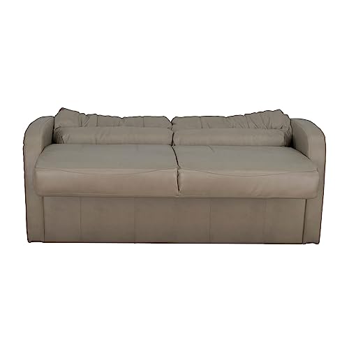 RecPro Charles 65" Jack Knife RV Sleeper Sofa with Arms | RV Furniture | Zero Wall Hugger (Mahogany)
