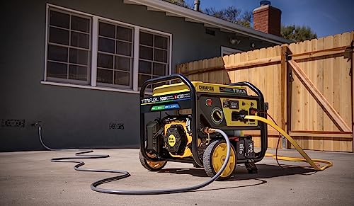 Champion Power Equipment 5000-Watt Electric Start Tri Fuel RV Ready Portable Generator with CO Shield