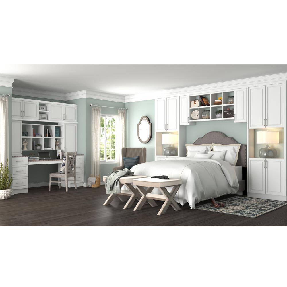 Hampton Bay 30x30x12 in. Hampton Wall Cabinet in Satin White