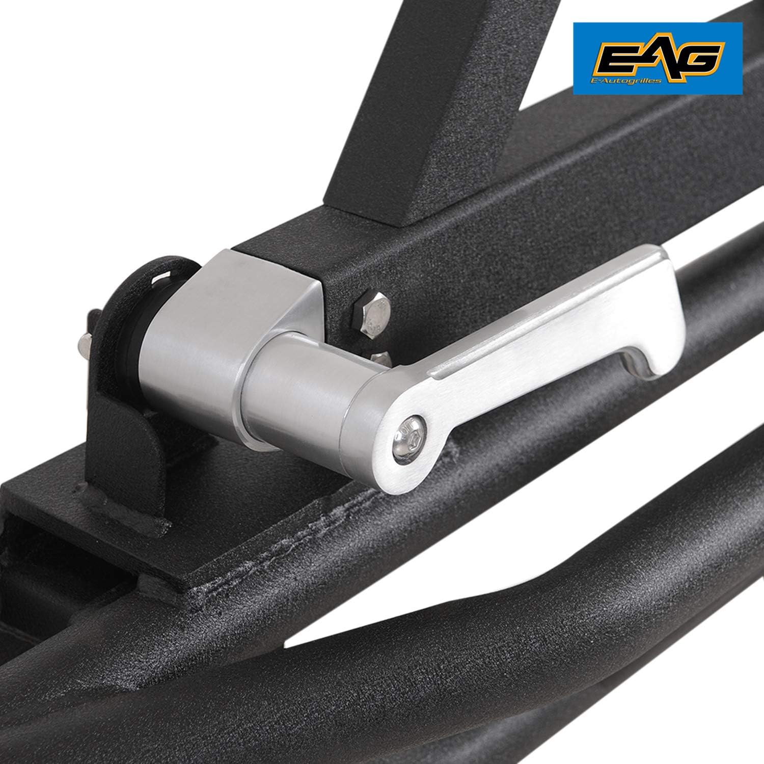 EAG Tubular Rear Bumper with Tire Carrier Black Fit for 87-06 Wrangler TJ YJ