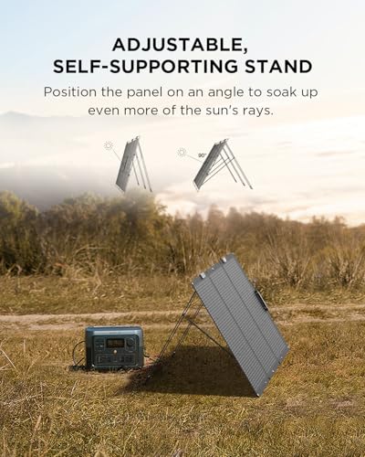 EF ECOFLOW Portable Power Station RIVER 2 Max 500, 499Wh LiFePO4 Battery/ 1 Hour Fast Charging, Up To 1000W Output Solar Generator (Solar Panel Optional) for Outdoor Camping/RVs/Home Use