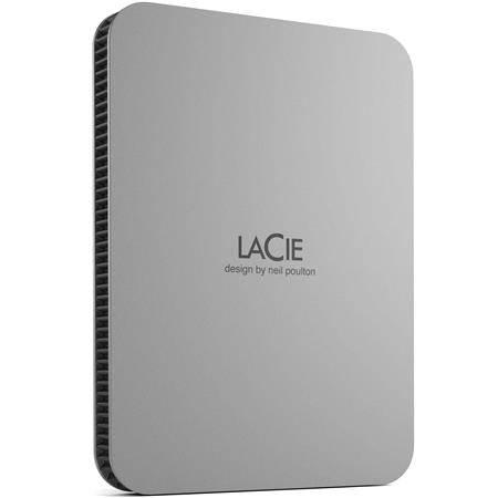 LaCie Mobile Drive STLP4000400 4TB USB-C Portable Hard Drive Moon Silver
