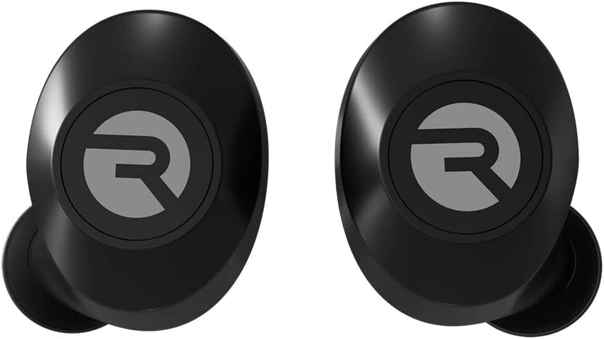 The Everyday Raycon Bluetooth Wireless Earbuds with Microphone- Stereo Sound in-Ear Bluetooth Headset True Wireless Earbuds 32 Hours Playtime (Matte Black)