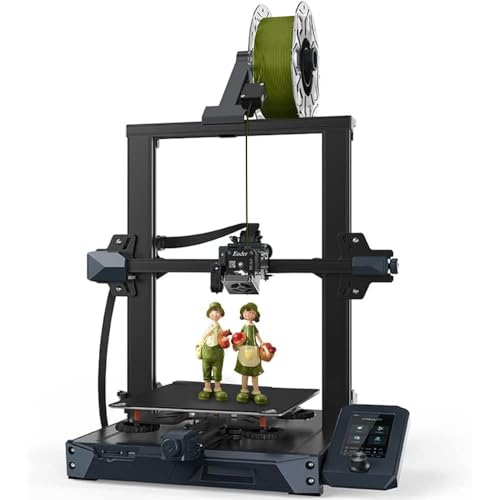 2024 New Version Creality Ender 3 S1 Pro with 200mm/s Printing Speed, Sprite Direct Extruder CR Touch Auto Leveling 300℃ High-Temp Print, Dual Z-axis Screw Build Volume 8.66x8.66x10.63 inch