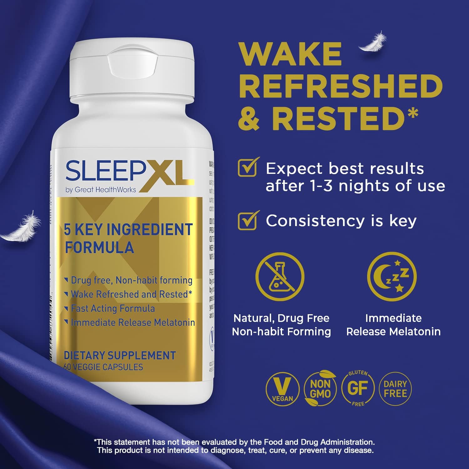 OmegaXL Joint Relief Supplement - Natural Muscle Support, 60 Softgels (2 Pack) & SleepXL immediate-Release melatonin, L-Theanine (Calming), Chamomile, Magnesium & B6 (60 Vegan Capsules)