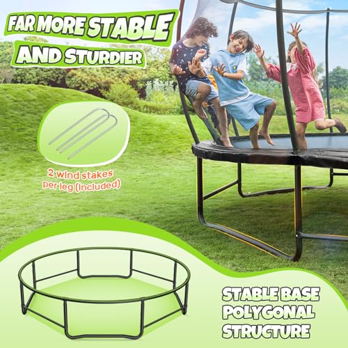 BCAN 8FT 10FT 12FT 14FT 15FT 16FT Recreational Trampoline with Enclosure for Kids Adults, ASTM Approved, Outdoor Trampolines with Ladder for Kids