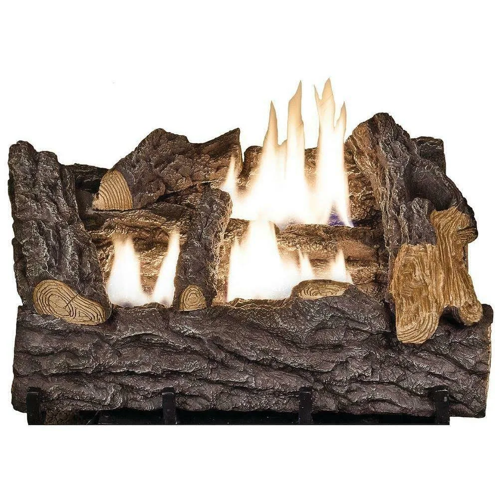 Emberglow 18 in.Timber Creek Vent Free Dual Fuel GAS Log Set with Man