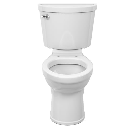 American Standard 610BA001.020 Champion PRO Two-Piece Toilet with Slow-Close Seat and Wax Ring, Round Front, Chair Height, White, 1.28 gpf