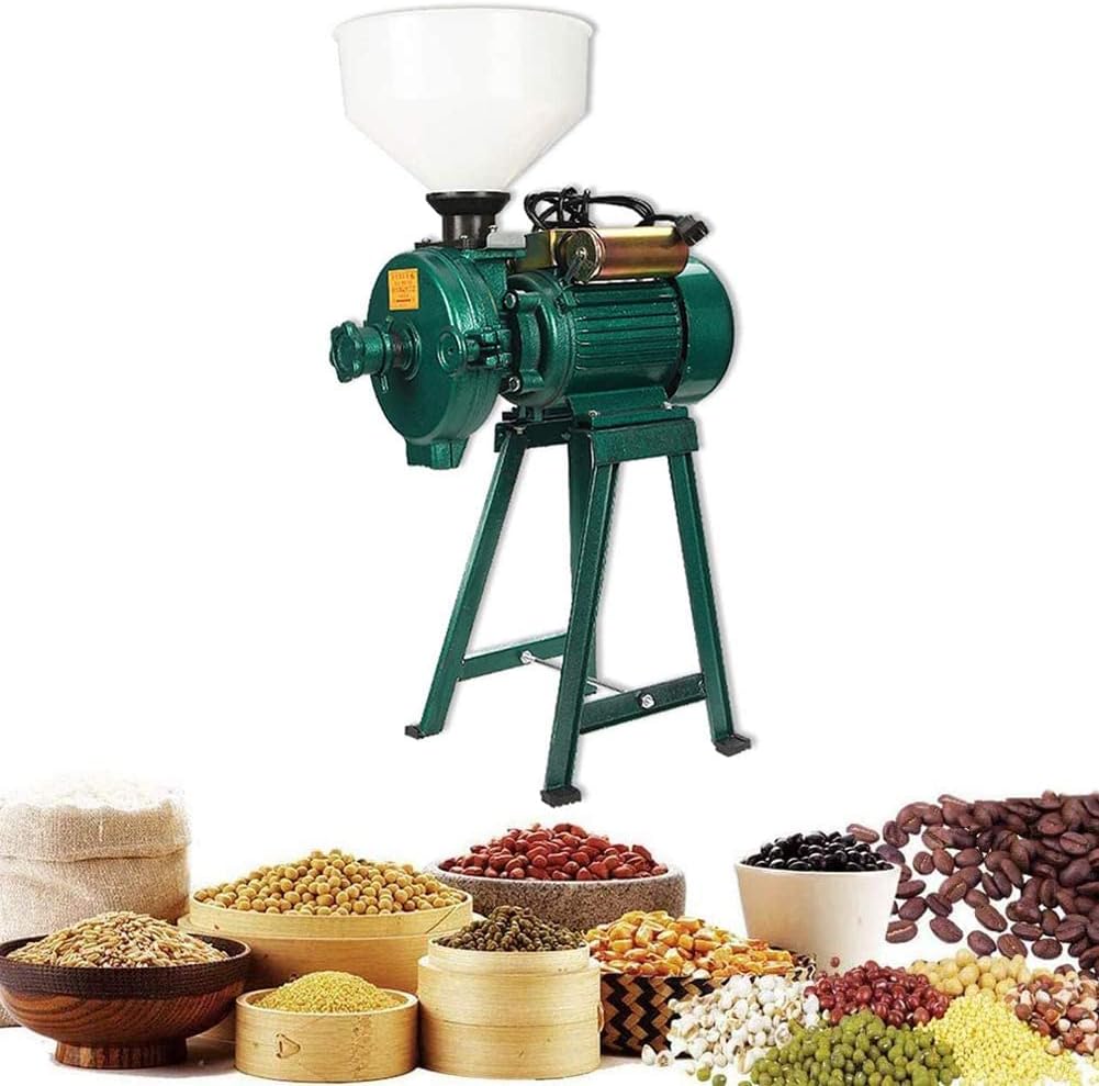 Electric Grain Grinder, 3000W Cereal Rice Corn Coffee Wheat Feed Mill Dry Cereals Grinder With Funnel, Suitable For Home Store