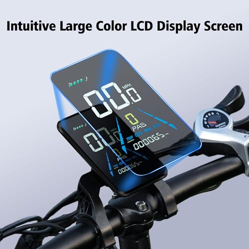 Electric Bike for Adults, 20" X4 Fat Tire Ebikes with Peak 1000W Brushless Motor, 48V 15AH Removable Battery, Step-Thru E Bicycle Bike up to 28MPH, 7-Speed, Knight