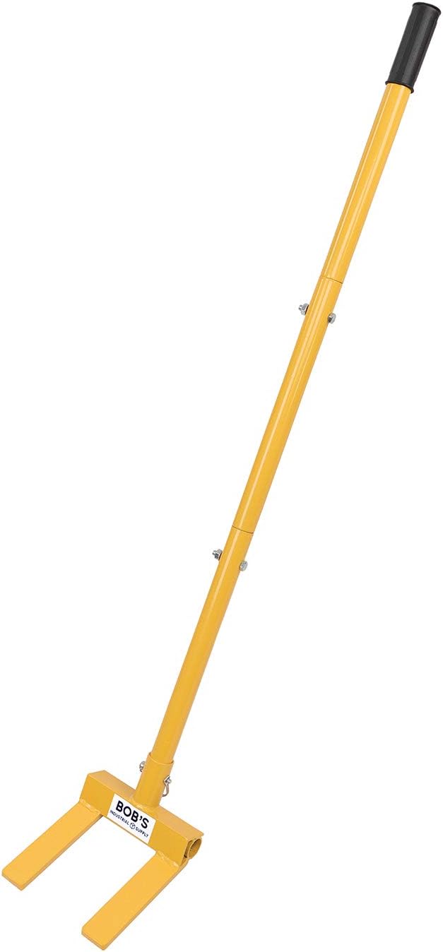 BISupply Pallet Buster Tool with Handle 3 Section 41in - Deck Wrecker Dismantler Wood Pallet Tool Breaker Pry Bar Puller Pack of 2