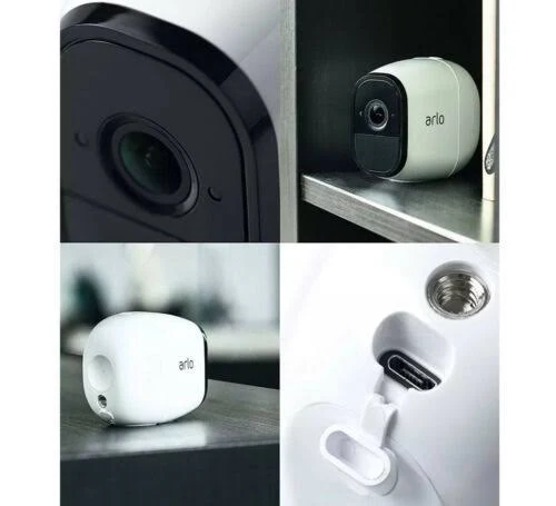 Arlo VMS4230-100NAS Pro Security Camera System with Siren - 2 Rechargeable Wire-Free HD Cameras with Audio