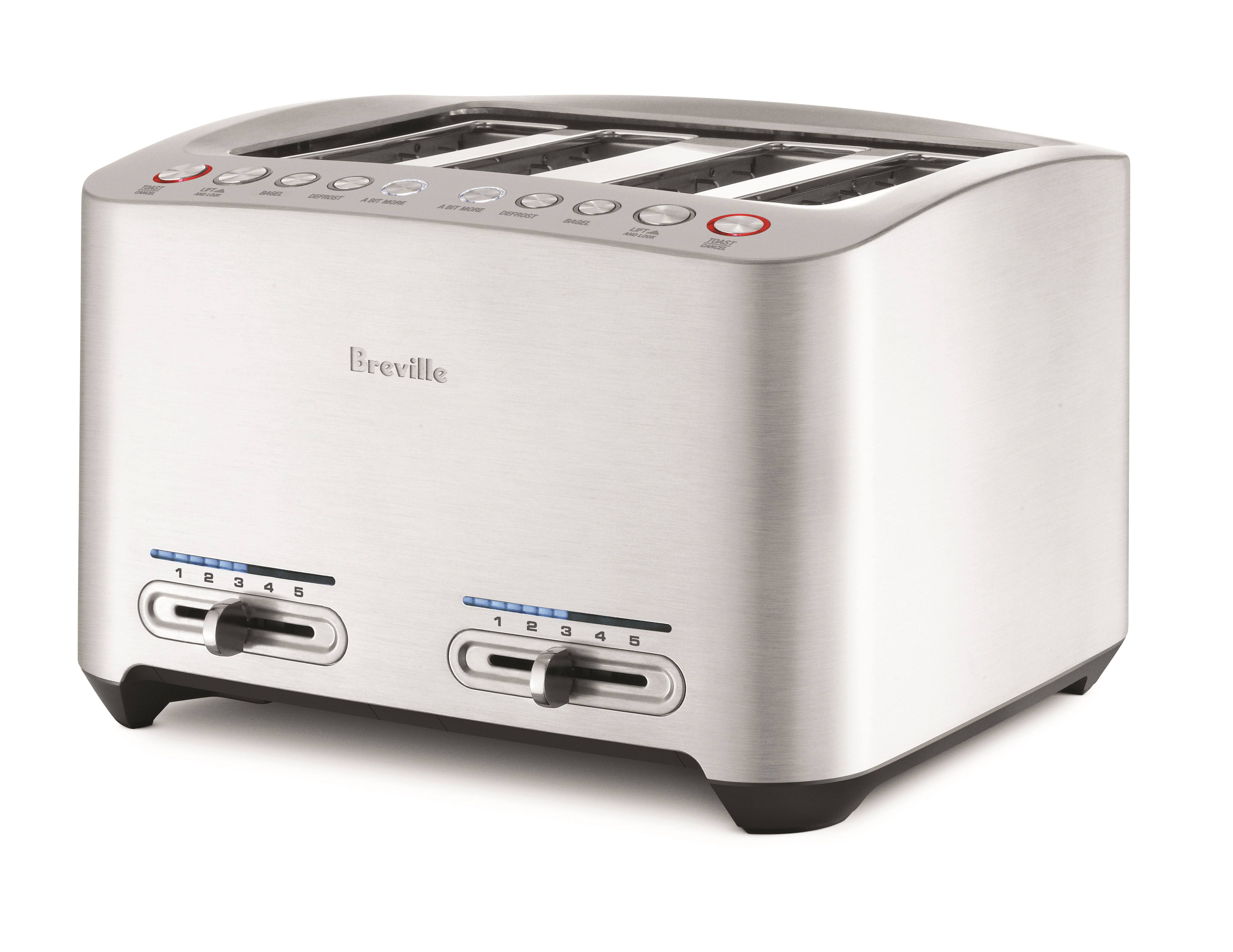 Breville BTA840XL Die Cast Smart 4 Slice Toaster