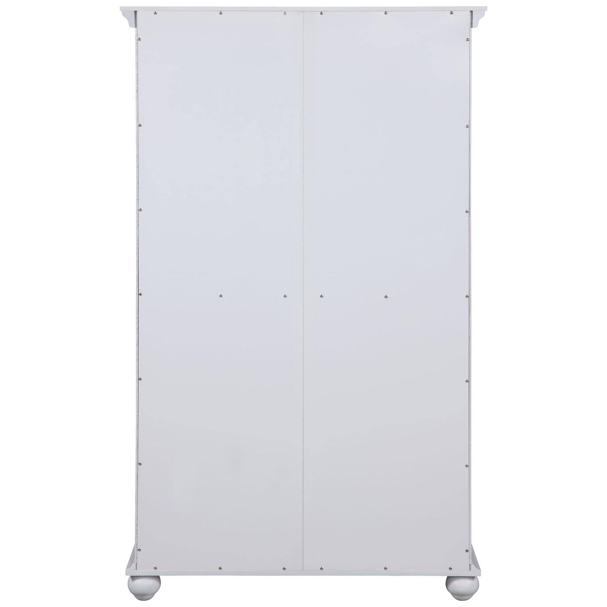 Sona Bookcase with Sliding Glass Doors, N/A / White