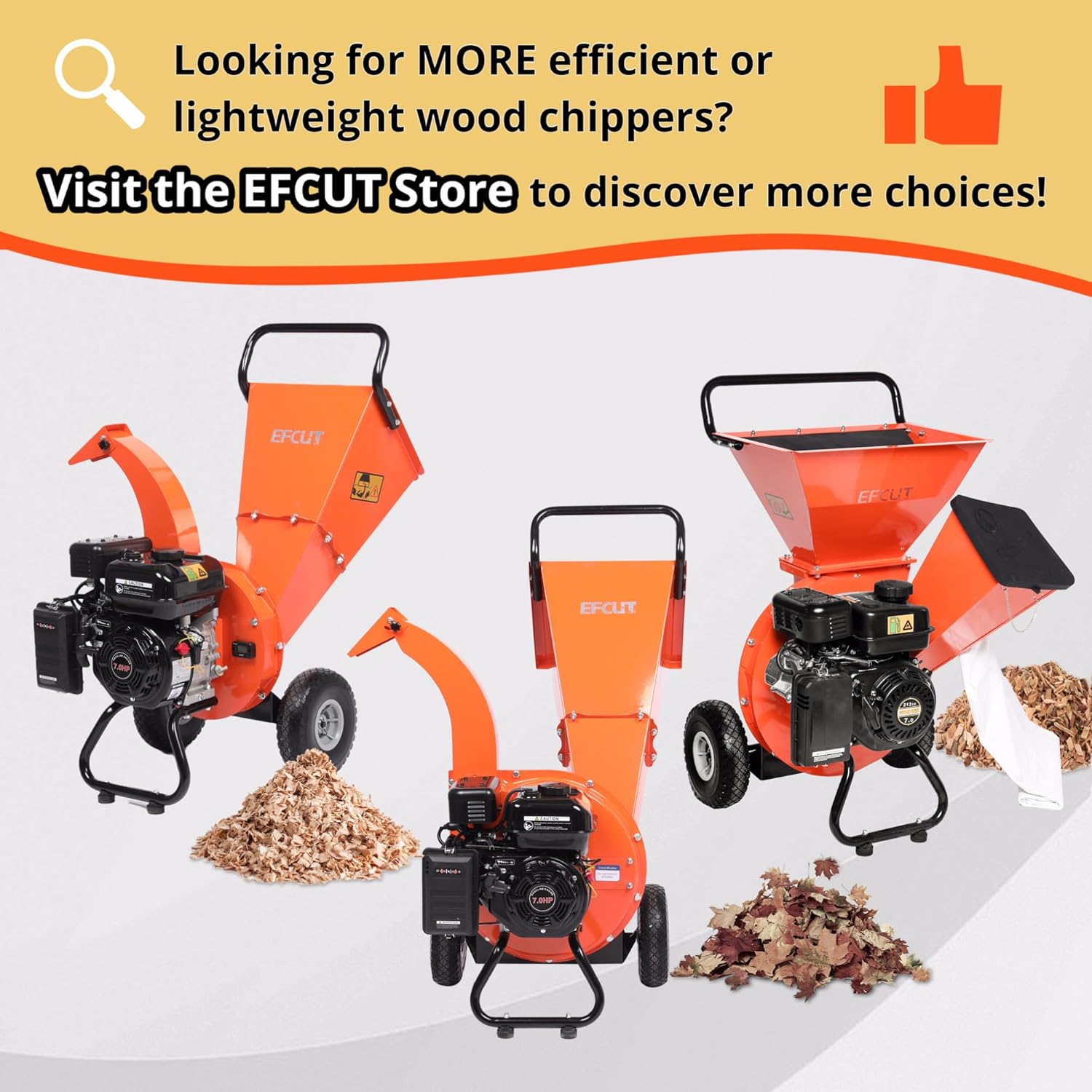 Wood Chipper Shredder Mulcher 7HP Gas Powered Heavy Duty Compact Design 3" Inch Max Capacity (R0)