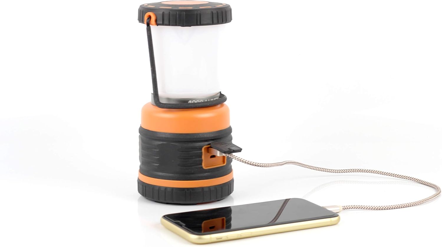 LED Camping Lantern Rechargeable, 1800LM, 4 Light Modes, 4400mAh Power Bank, IP44 Waterproof, Perfect Lantern Flashlight for Hurricane, Emergency, Power Outages, Home and More, USB Cable Included Pack of 2