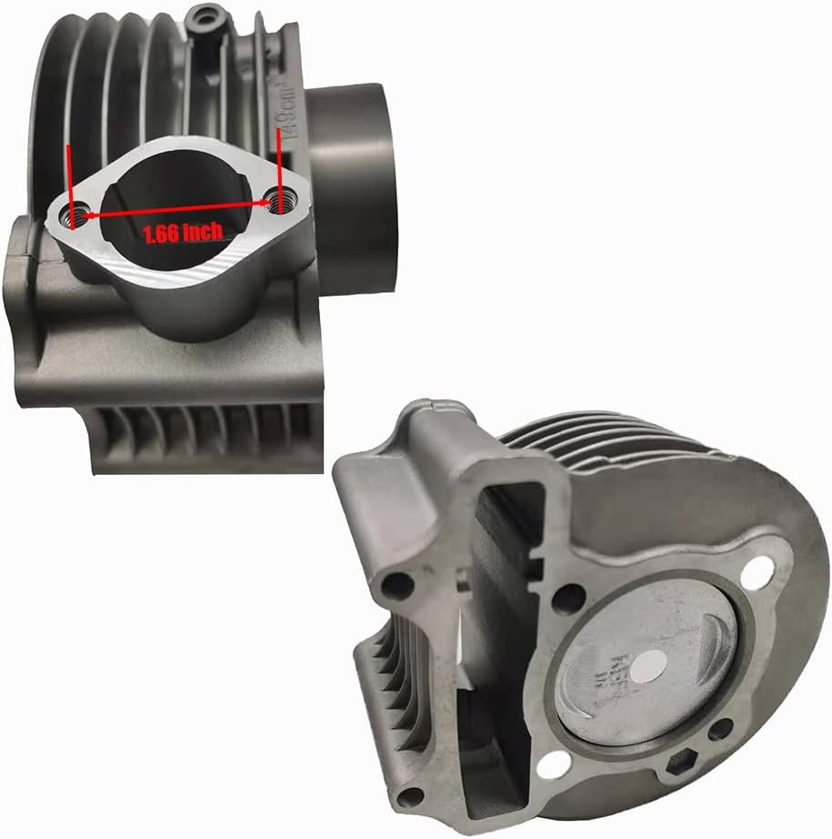 Aniro Moto Scooter 150cc GY6 Engine Rebuild Kit Cylinder Kit Cylinder Head Chinese Scooter 157QMJ head Pack of 2