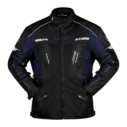 JAG Touring Motorcycle Jacket for Men, Dual Sports Water Resistant Adventure Riding Jacket with Cordura Fabric & CE Armor