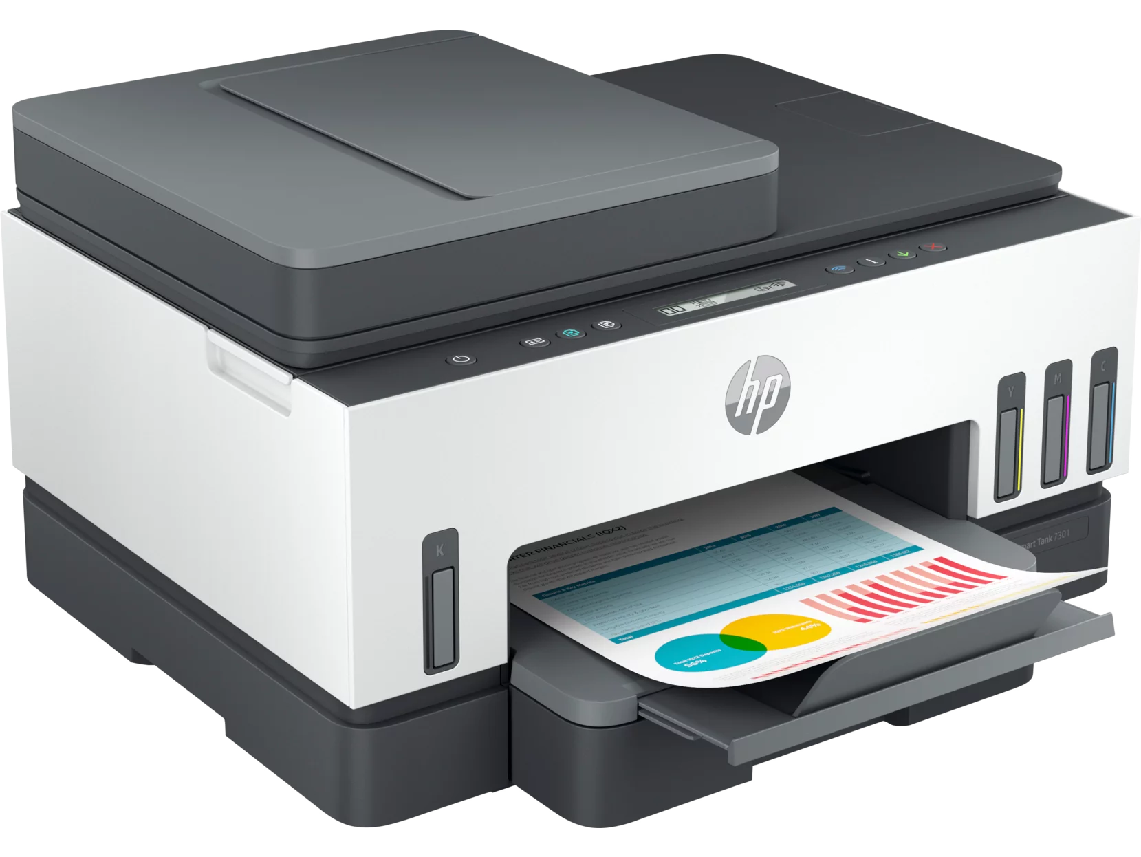 HP Smart Tank 7301e All-in-One InkJet Printer, Color Mobile Print, Scan, Copy,