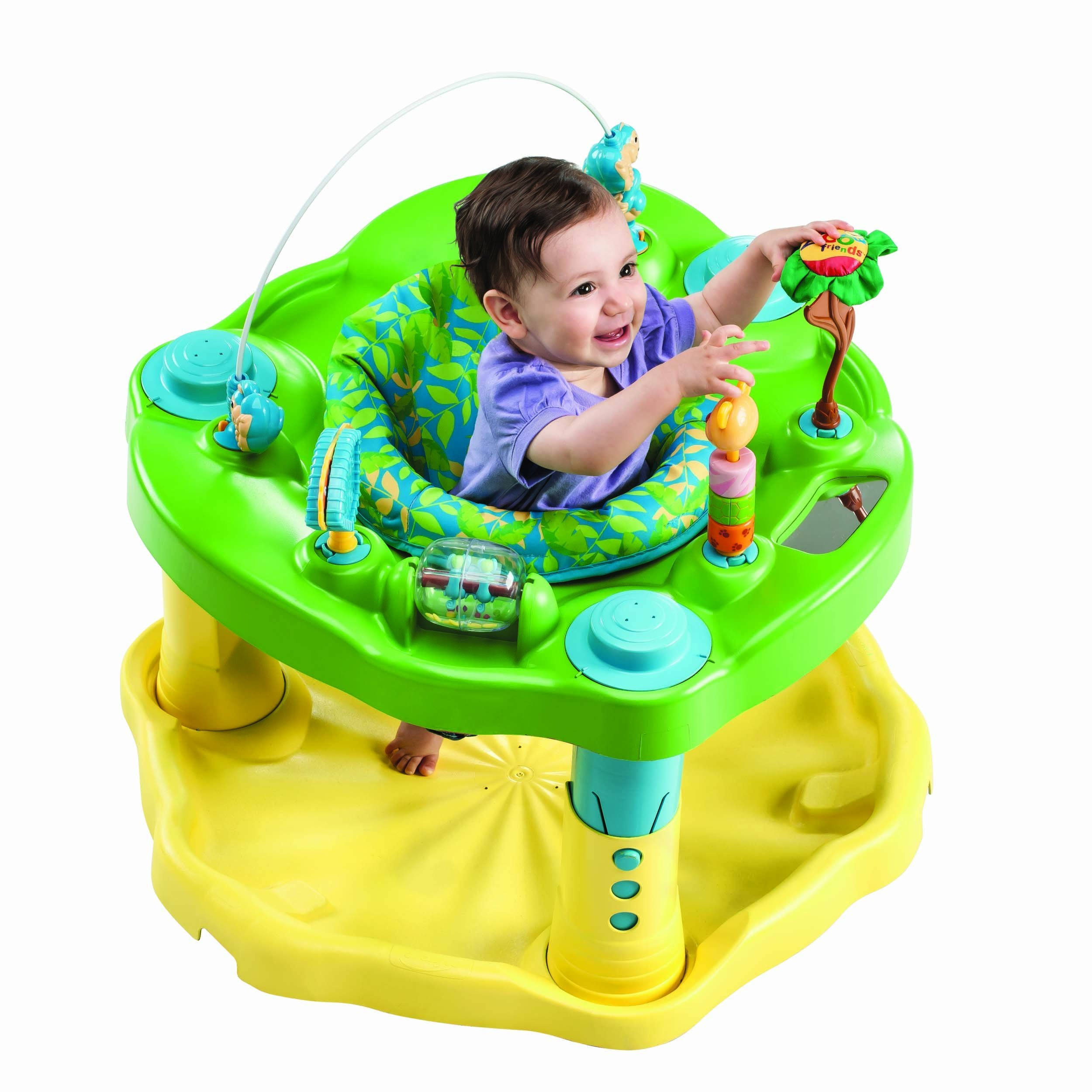 Evenflo Exersaucer Bounce u0026 Learn - Zoo Friends
