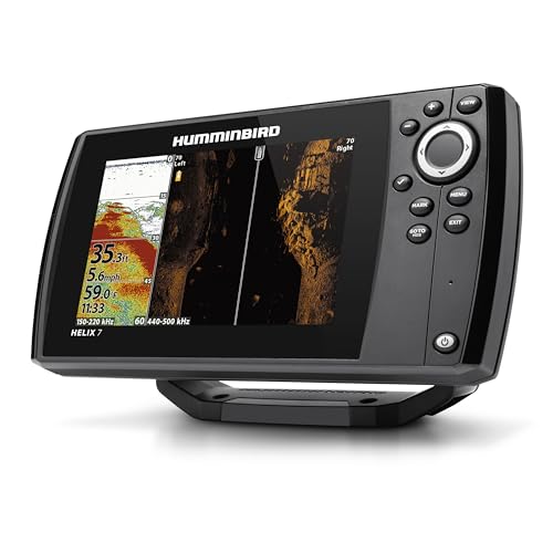 Humminbird Helix 7 G4 GPS Fish Finder with Transducer, Dual Spectrum Chirp Sonar, Side Imaging