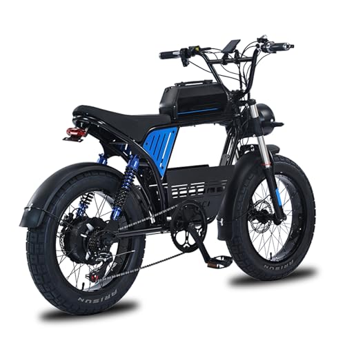 1500W Electric Bike for Adults,48V 18ah Battery, 20" x 4.0 Fat Tire Brushless Motor Ebike,7 Speed Gears Three riding modes,oil brake,Up to 25-50Miles,31MPH,All-Terrain E Bike for Mountains, Snow, Sand