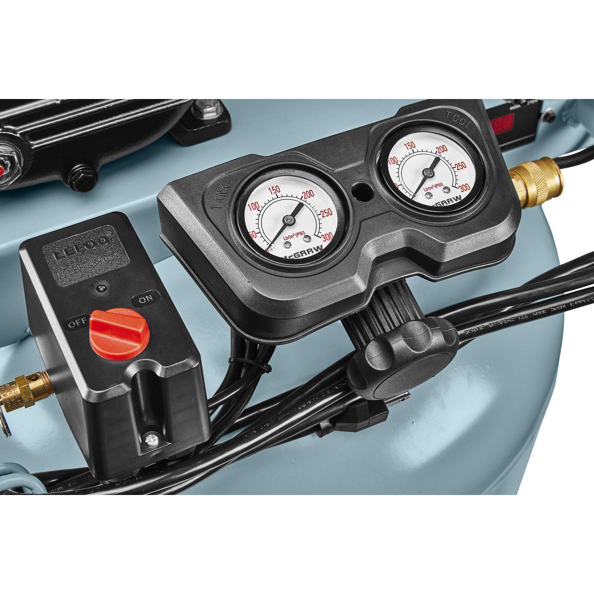 MCGRAW 29 Gallon, 165 PSI Oil-Lube Belt Drive Shop/Auto Air Compressor