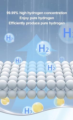 Hydrogen Inhalation Machine, 99.99% Purity Dual Outlet H2 Generator, Hydrogen Water, SPE Technology, Low Noise Improve Sleep, Boost Energy & Relaxation for Home