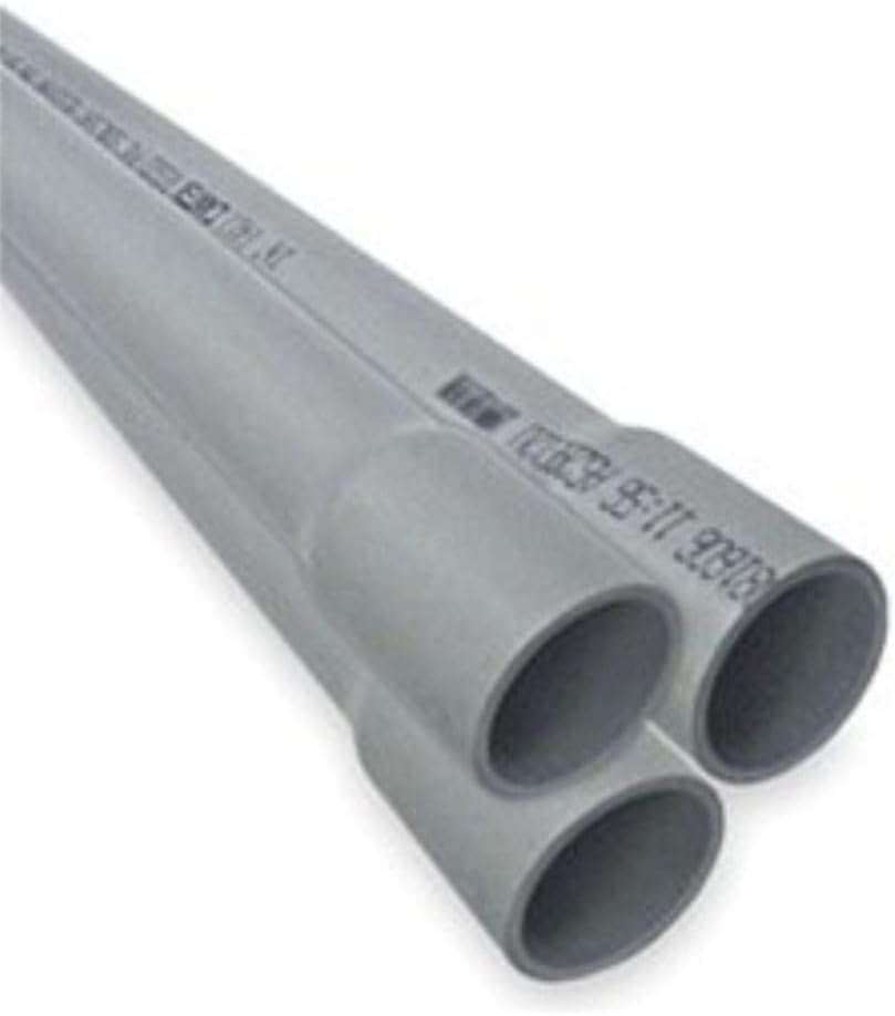Electrical Wire Conduit Schedule 40 Pipe 2 PCS X 5FT PVC 2 Inch