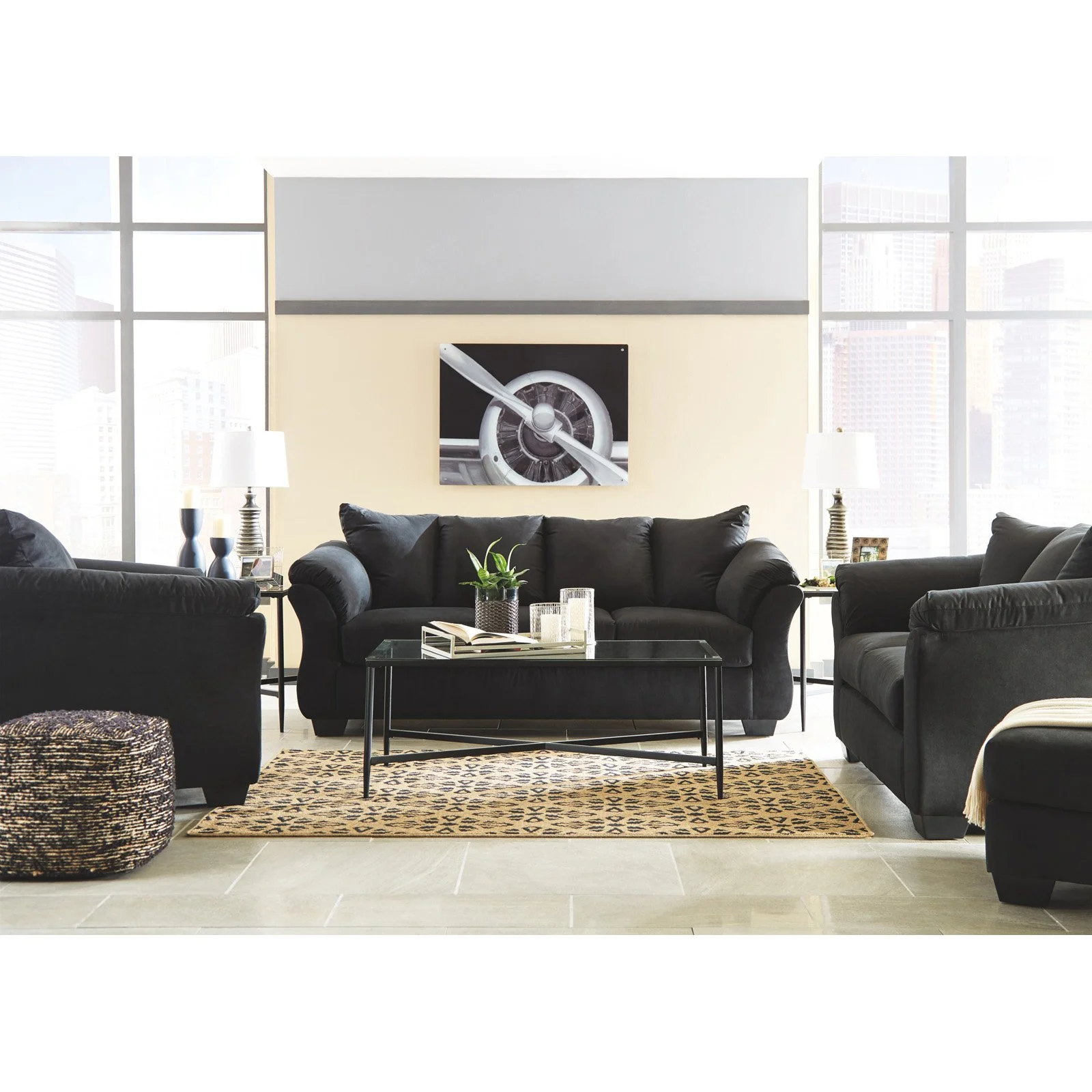 Signature Design by Ashley Darcy Loveseat in Blue