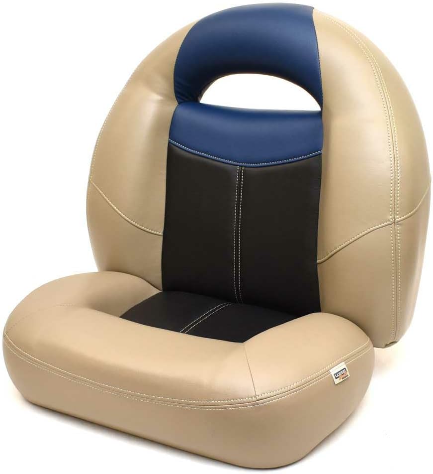 Wise Boat Compact Bucket Seat 8WD1451-856 | Blast-Off Taupe Blue Black