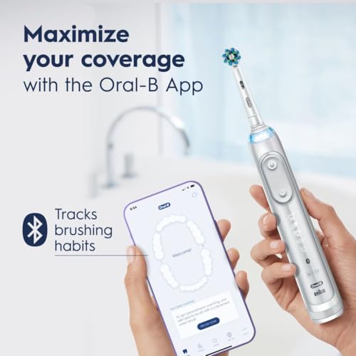 Oral-B Genius X Limited Rechargeable Electric Toothbrush with 1 Replacement Brush Head, Travel Case, Midnight Black