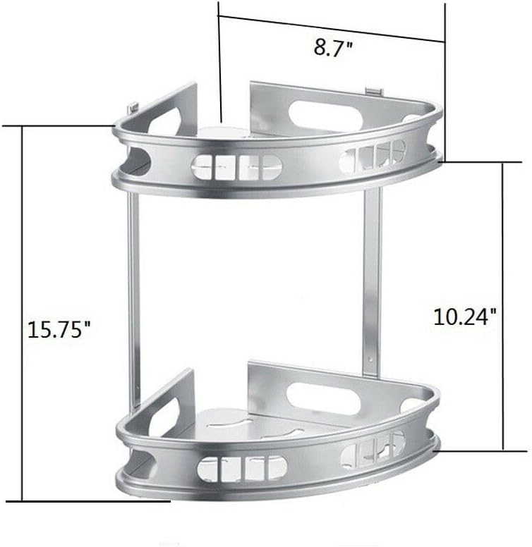 CHISECHUR Shower Caddy Shelf Bathroom Corner Bath Storage Holder Organizer Triangular Rack