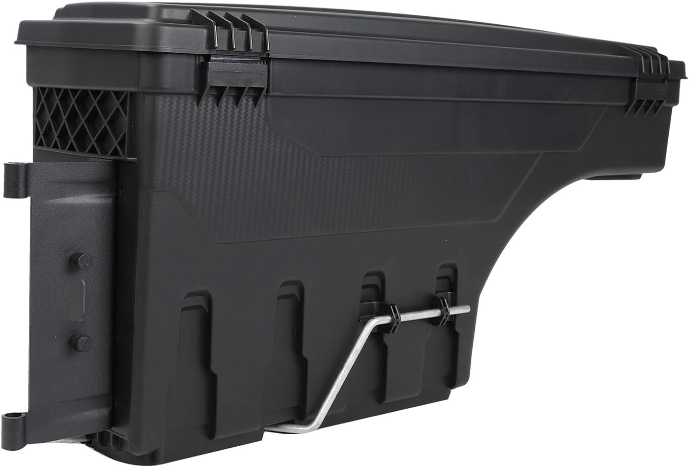 LucaSng Truck Bed Wheel Well Storage Case Tool Box Compatible with Dodge Ram 1500 2500 3500 2002-2018 Rear Driver & Passenger Side Black Lockable Storage Box Unit One Pair