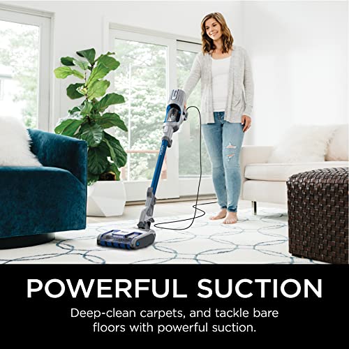 Shark HV322 Rocket Deluxe Pro Corded Stick Vacuum with LED Headlights, XL Dust Cup, Lightweight, Perfect for Pet Hair Pickup, Converts to a Hand Vacuum, with Pet Attachments, Bordeaux/Silver