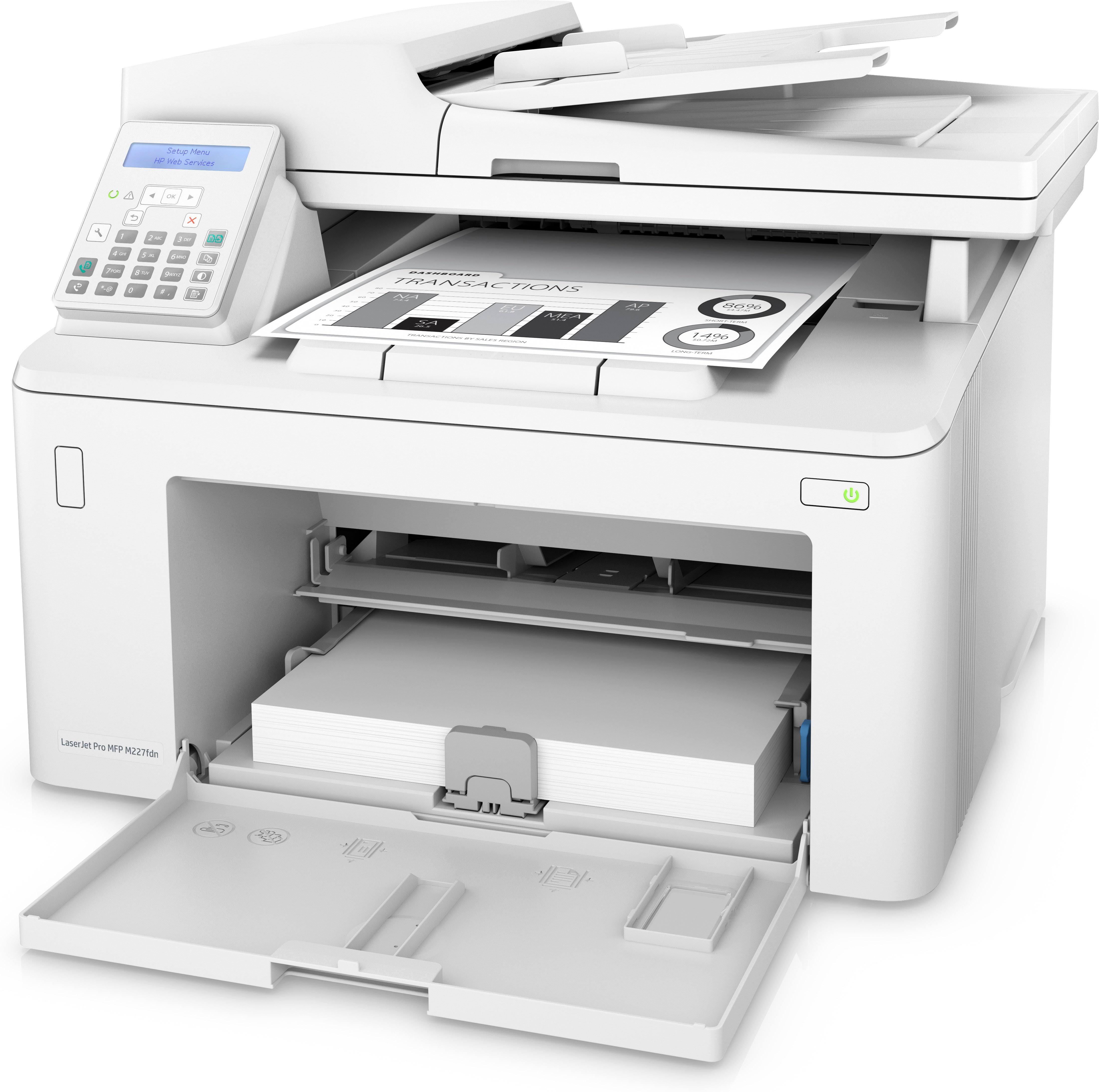 HP LaserJet Pro MFP M227fdn Monochrome Laser - Multifunction printer - English / United States