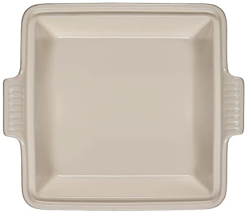 Le Creuset Stoneware Heritage Covered Square Casserole, 2.5 qt. (9"), Cerise
