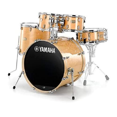 Yamaha 5pc Shell Pack with a 20" Kick 14” Snare Drum in Honey Amber for Students and Working Drummers, (SBP0F50HA)