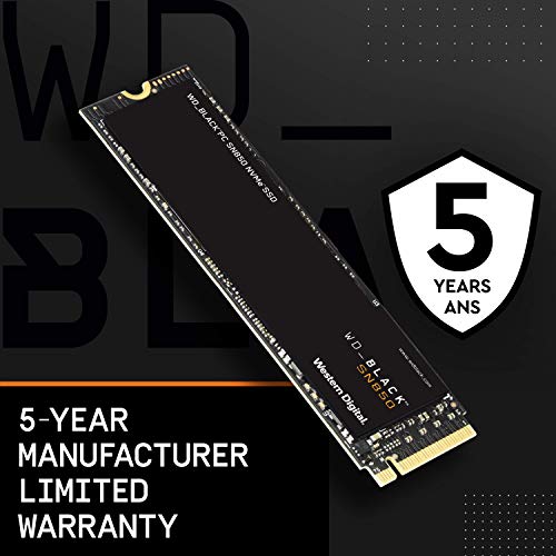 WD_BLACK 500GB SN850 NVMe Internal Gaming SSD Solid State Drive - Gen4 PCIe, M.2 2280, 3D NAND, Up to 7,000 MB/s - WDS500G1X0E