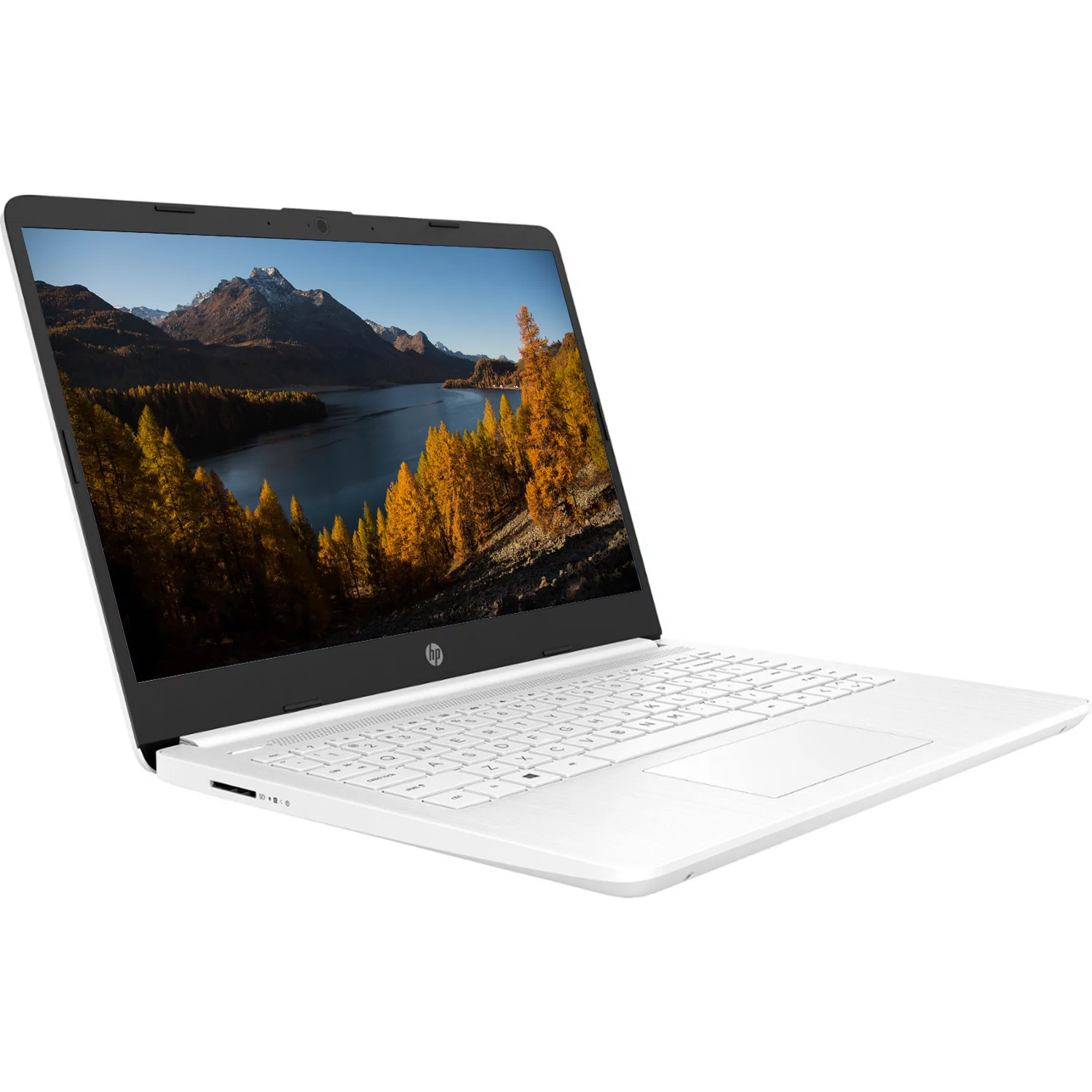 HP Essential Laptop, 14" HD Display, Intel Celeron N4120, 4GB RAM, 64GB eMMC, 1 Year Office 365, Webcam, SD Card Reader, HDMI, Wi-Fi, Windows 11 Home, White