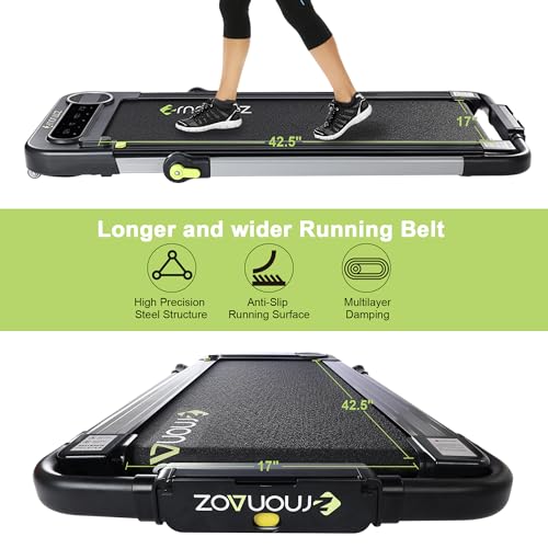 Walking Pad, Walking Pad Treadmill 265 lb Capacity, 3 in 1 Portable Under Desk Treadmill for Home and Office with Remote Control, LED Display