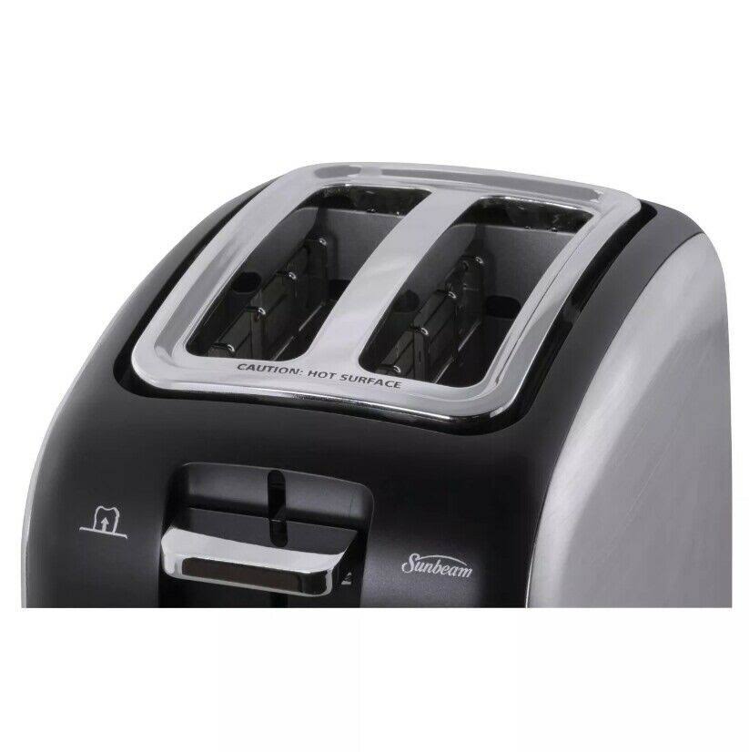 Sunbeam 2 Slice Wide-Slot Toaster - Brushed Stainless Steel