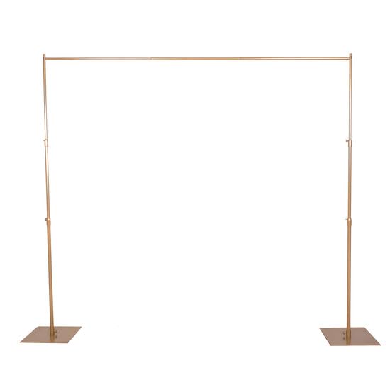 Efavormart 10ft x 10ft Heavy Duty Pipe and Drape Kit Backdrop Support with Metal Steel Base for Wedding, Party, Event, Photography, and Exhibition Decoration