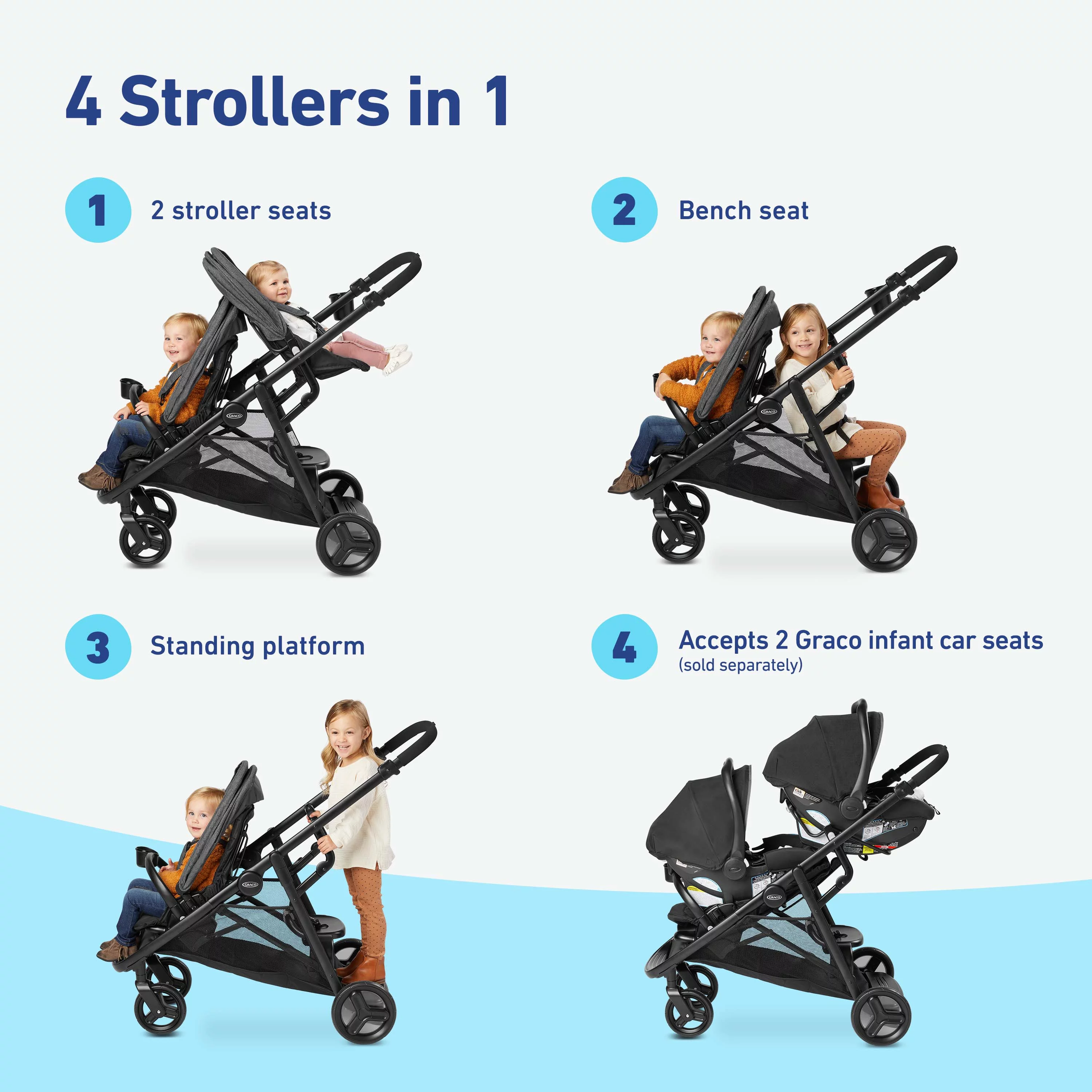 Graco Ready2Grow™ 2.0 Double Stroller, Rafa
