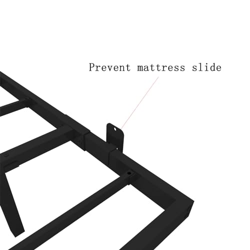 Floating Bed Frame Queen Size with LED Lights, Metal Platform Bed Frame, No Box Spring Needed, Easy Assembly, (Queen)