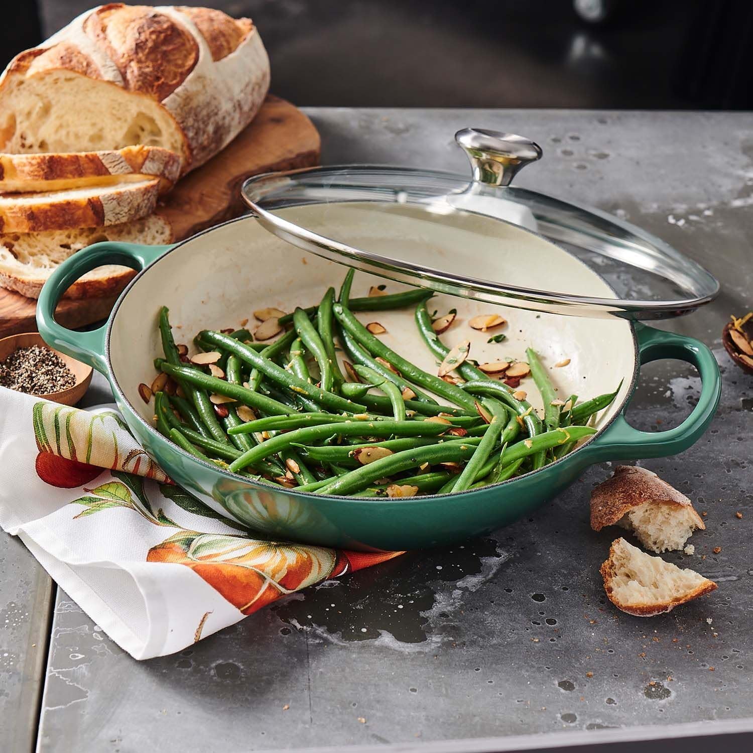 Le Creuset Buffet Casserole with Glass Lid, 3.5 qt. , Exclusive Color: Artichoke